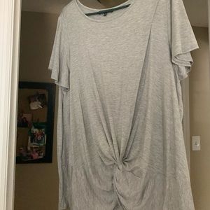 Grey knot tee
